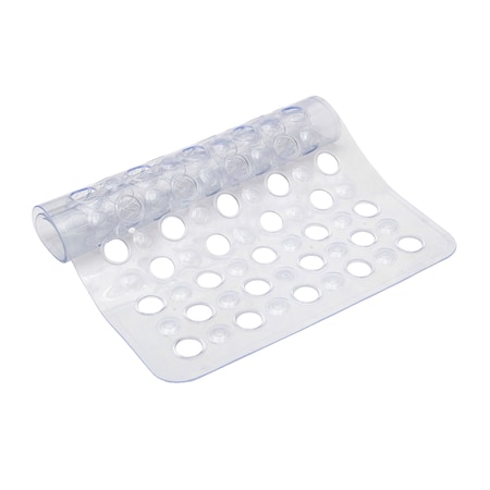 Kenney Mfg Non-Slip Bath, Shower, and Tub Mat with Suction Cups, Clear KN67243